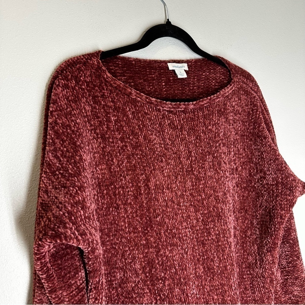 Sundance Heather Samantha Chenille Sweater Red Size Small Women’s Flare Sleeves - Picture 3 of 11